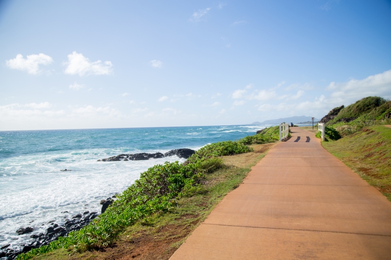 The bike path runs from Kapaa town to Anahola and is very nice and kept up.